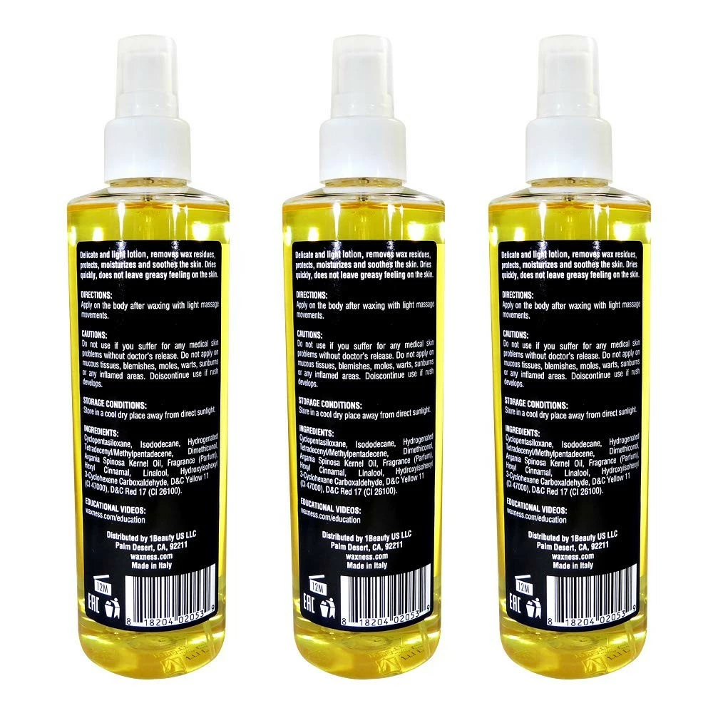 Wax Necessities Store Wax Necessities Waxness Post Waxing Argan Oil Lotion 8.45 Ounces Pack Of 3 4 Wax Necessities Store Wax Necessities Waxness Post Waxing Argan Oil Lotion 8.45 Ounces Pack Of 3 - Image 2