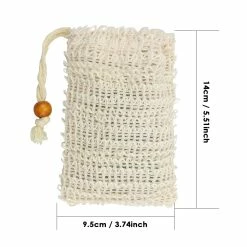 TCOTBE 2 Pack Soap Exfoliating Bag, Natural Sisal Soap Saver Bag Zero Waste Mesh Bar, Natural Soap Saver, Soap Loofah Holder Pouch For Shower,Organic Soap Bag With Pouch Holder For Shower Bath -Moisturizers Sales 05fc14bj6grrg7wl91ooul1zaecf