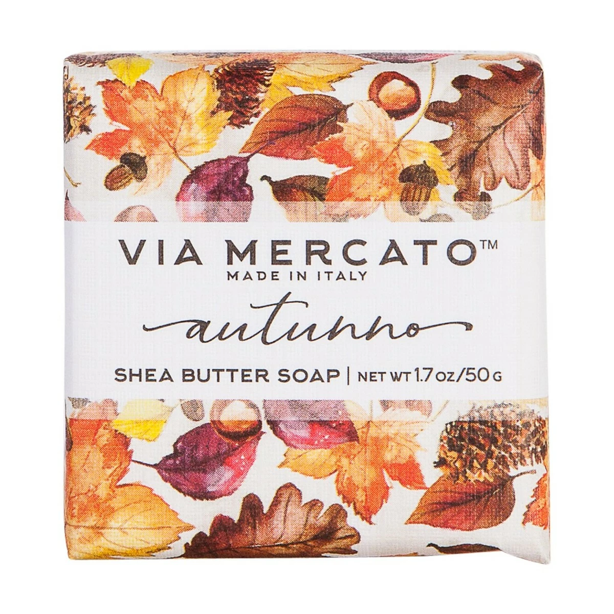 Via Mercato Natale Shea Butter Soap Boutique Luxury Gift Box (Set Of 4, 50g Each) - Autunno 5 Via Mercato Natale Shea Butter Soap Boutique Luxury Gift Box (Set Of 4, 50g Each) - Autunno - Image 3