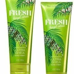 Bath And Body Works Fresh Brazil Citrus Ultra Shea Body Cream 8 Oz. 2 Pack