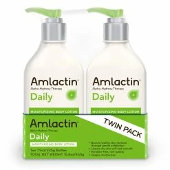 AmLactin Store AmLactin Daily Moisturizing Body Lotion 7.9 Ounce (Pack Of 2) Bottles, Paraben Free