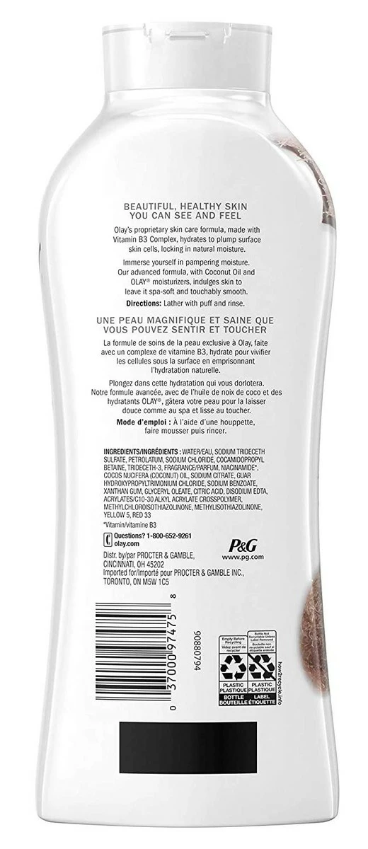 Olay Body Wash Ultra Moisture Coconut Oil 22 Ounce (650ml) (3 Pack) 6 Olay Body Wash Ultra Moisture Coconut Oil 22 Ounce (650ml) (3 Pack) - Image 4