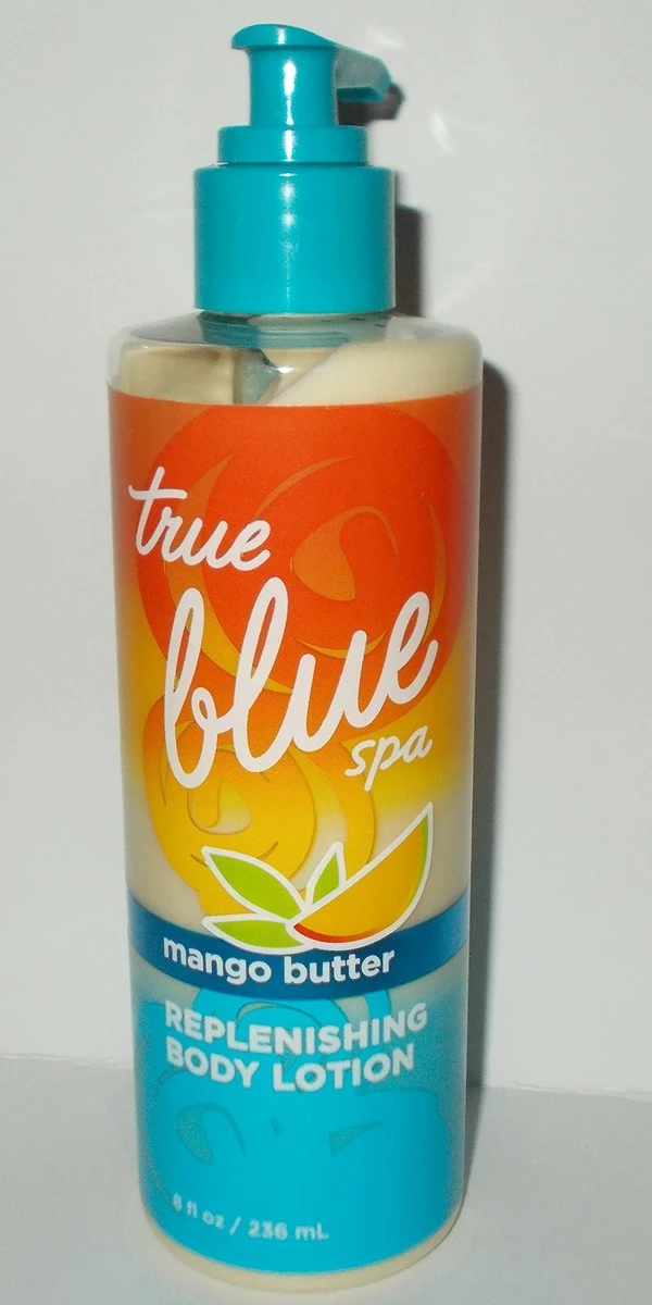 Bath & Body Works True Blue Spa Mango Butter Replenishing Body Lotion 8 Oz 4 Bath & Body Works True Blue Spa Mango Butter Replenishing Body Lotion 8 Oz - Image 2