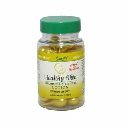 Sanar Naturals Healthy Skin Vitamin E And Aloe Vera Breakable Caps, Gold