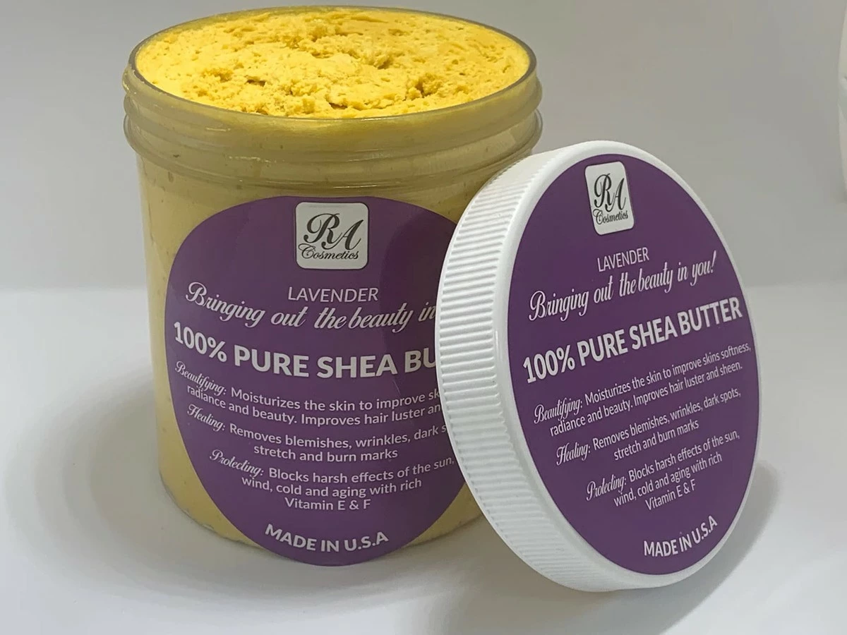 RA COSMETICS 100% African Shea Butter Whipped Lavender 12 Oz 4 RA COSMETICS 100% African Shea Butter Whipped Lavender 12 Oz - Image 2