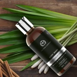 The Man Company Store THE MAN COMPANY Mens Body Wash, Charcoal Body Wash For Acne (8.4 Oz) - Exfoliating Body Wash With Lemongrass & Cinnamon, Shower Gel For Men – Sulfate Free Body Wash, Paraben Free Body Wash -Moisturizers Sales 1lt2i9hvhuo692b76w8wipwlq765