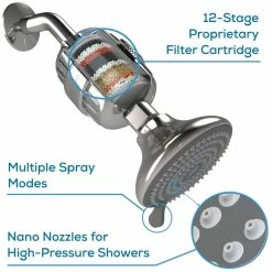 SparkPod Filtered Shower Head 12-Stage Filter Technology For Healthy Skin, Hair, And Nails With 3-Pack Filter Replacement Combo -Moisturizers Sales 1o0thfuv5isuyz2li6bqhfse91fs