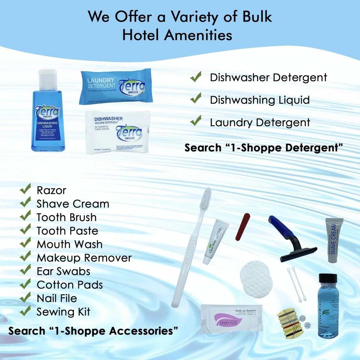 Hotel Size Toiletries Set | H2O Therapy All-In-Kit Amenities For Hotels, Airbnb & Rentals | .85 Oz Hotel Shampoo & Conditioner, Body Wash, Body Lotion & 1 Oz Bar Soap | 75 Piece Travel Kit 8 Hotel Size Toiletries Set | H2O Therapy All-In-Kit Amenities For Hotels, Airbnb & Rentals | .85 Oz Hotel Shampoo & Conditioner, Body Wash, Body Lotion & 1 Oz Bar Soap | 75 Piece Travel Kit - Image 6