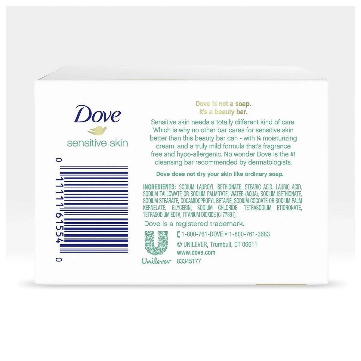 Dove Store Dove Moisturizing Beauty Bar For Softer Skin, Fragrance-Free, Hypoallergenic Beauty Bar Sensitive Skin Effectively Washes Away Bacteria While Nourishing Your Skin 3.75 Oz 4 Bars, Pack Of 6 4 Dove Store Dove Moisturizing Beauty Bar For Softer Skin, Fragrance-Free, Hypoallergenic Beauty Bar Sensitive Skin Effectively Washes Away Bacteria While Nourishing Your Skin 3.75 Oz 4 Bars, Pack Of 6 - Image 2