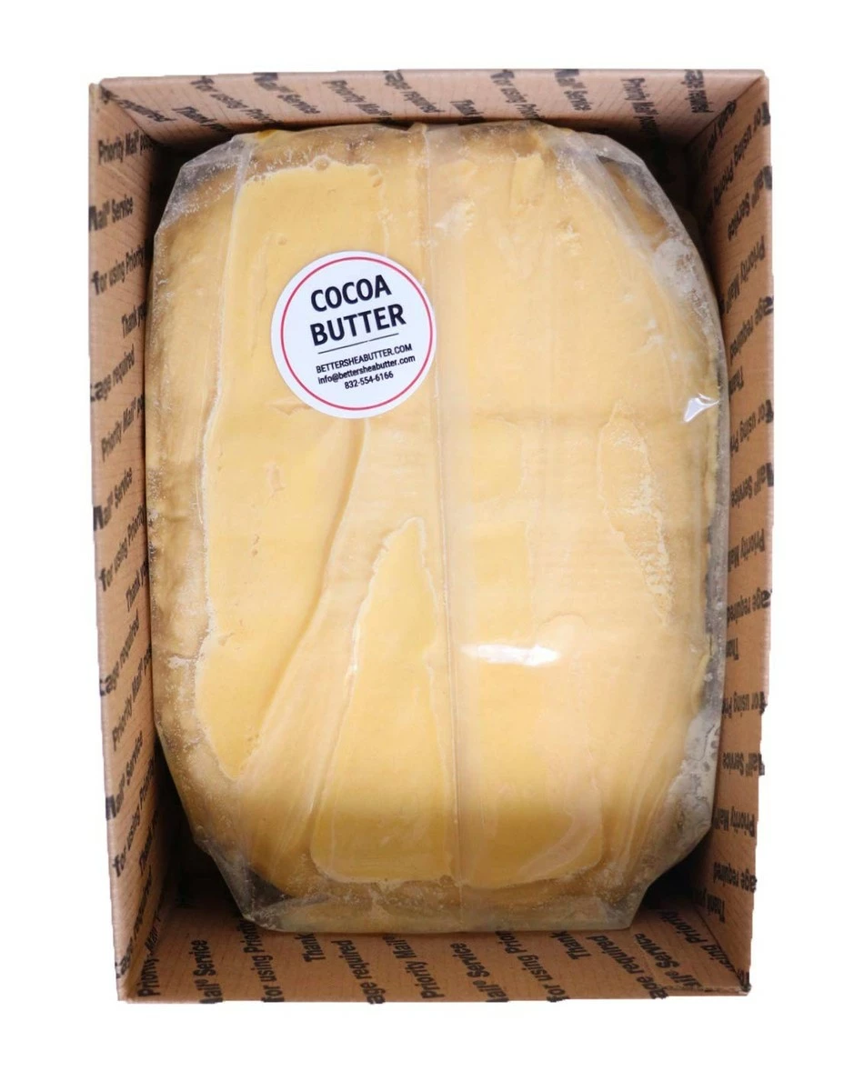 Bulk Cocoa Butter - Unrefined, Food-Grade,100% Pure, Hexane-Free - Use To Make Soap, Body Butter, Lotion, Lip Balm, Lotion Bars And Bath Products - 10 LB - By Better Shea Butter 3 Bulk Cocoa Butter - Unrefined, Food-Grade,100% Pure, Hexane-Free - Use To Make Soap, Body Butter, Lotion, Lip Balm, Lotion Bars And Bath Products - 10 LB - By Better Shea Butter