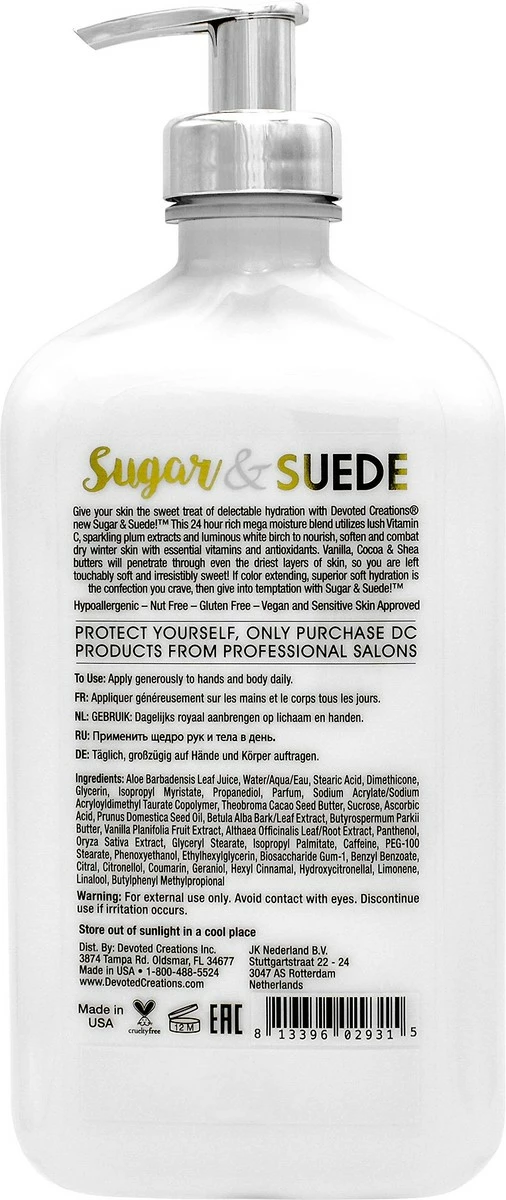 Devoted Creations Sugar & Suede Moisturizer 18.25 Oz 4 Devoted Creations Sugar & Suede Moisturizer 18.25 Oz - Image 2