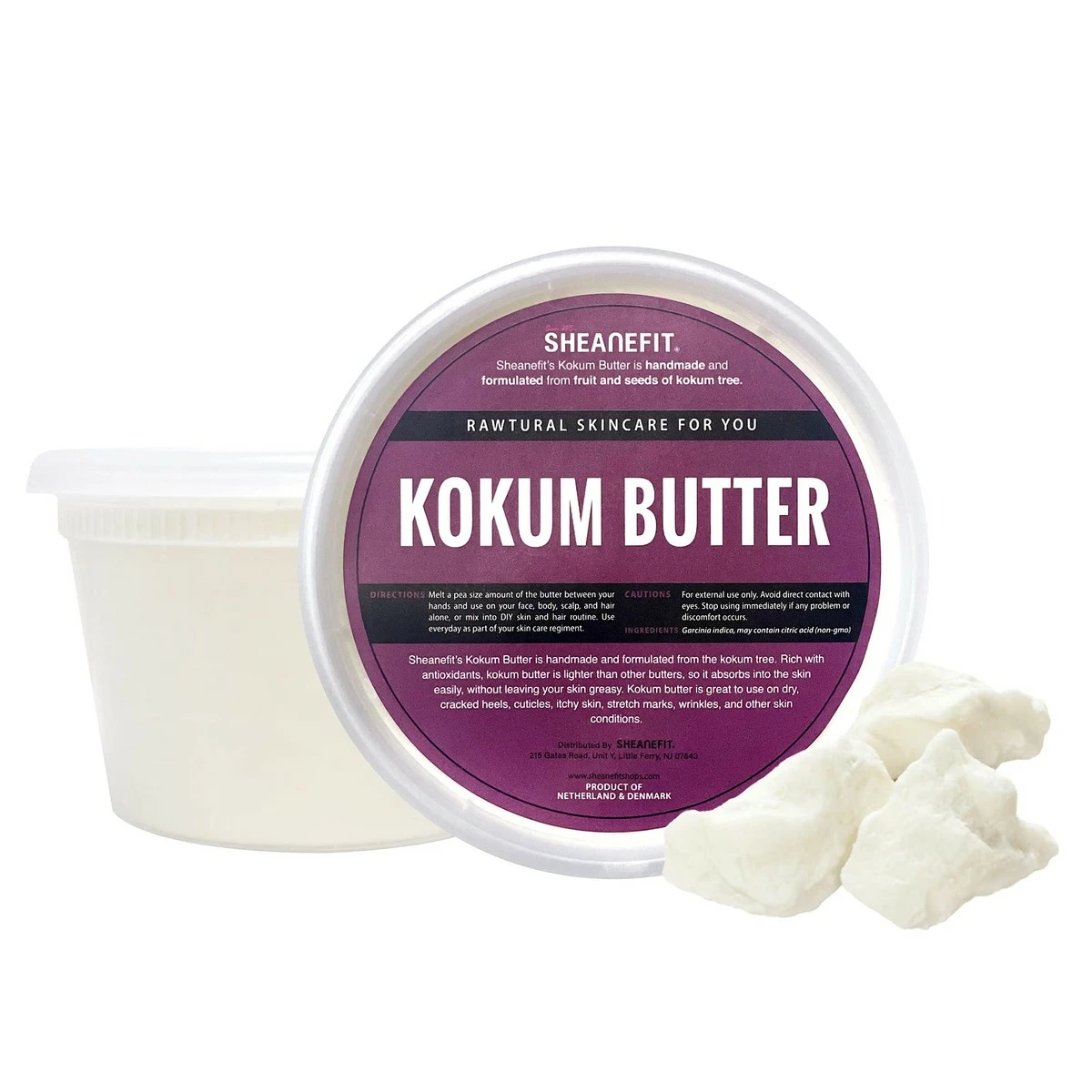 Sheanefit Raw Natural Kokum Butter, Natural Body Butter, Quick Absorbing Daily Moisturizer For Face & Body (16 OZ) 3 Sheanefit Raw Natural Kokum Butter, Natural Body Butter, Quick Absorbing Daily Moisturizer For Face & Body (16 OZ)