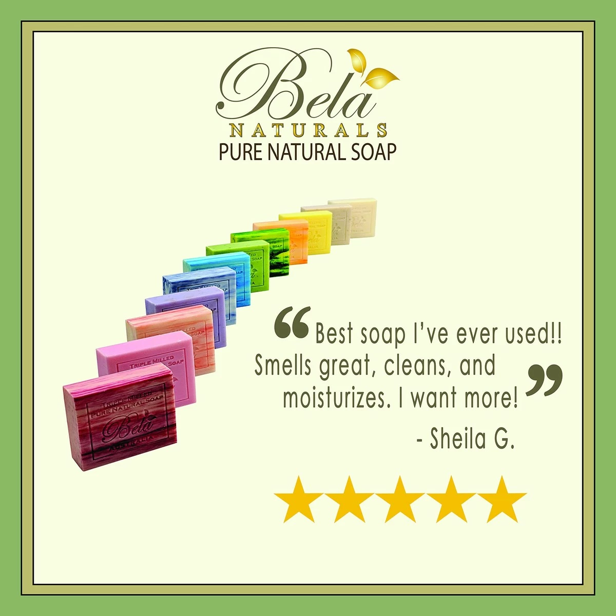 BELA PURE NATURAL SOAPS AND ODOR ELIMINATING HOME FRAGRANCES Store Bela Bath & Beauty, Lavender & Flower, Triple French Milled Moisturizing Soap Bars, No Harsh Ingredients, 3.5 Oz Each - 6 Pack 10 BELA PURE NATURAL SOAPS AND ODOR ELIMINATING HOME FRAGRANCES Store Bela Bath & Beauty, Lavender & Flower, Triple French Milled Moisturizing Soap Bars, No Harsh Ingredients, 3.5 Oz Each - 6 Pack - Image 8