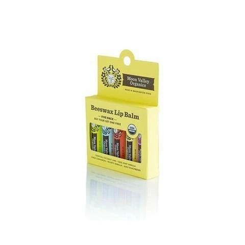 Moon Valley Organics Organic Beeswax Lip Balm (5 Pack) 4 Moon Valley Organics Organic Beeswax Lip Balm (5 Pack) - Image 2