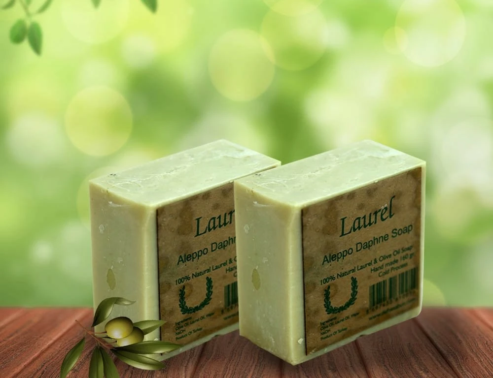 Aleppo Soap Bars, Hand-made, All-Natural, Vegan With Olive Oil And Laurel Extract (2) 4 Aleppo Soap Bars, Hand-made, All-Natural, Vegan With Olive Oil And Laurel Extract (2) - Image 2