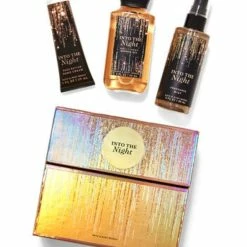 B & Body Works Bath And Body Works INTO THE NIGHT Mini Gift Box Set Travel Size Arranged In A Festive Gift Box.