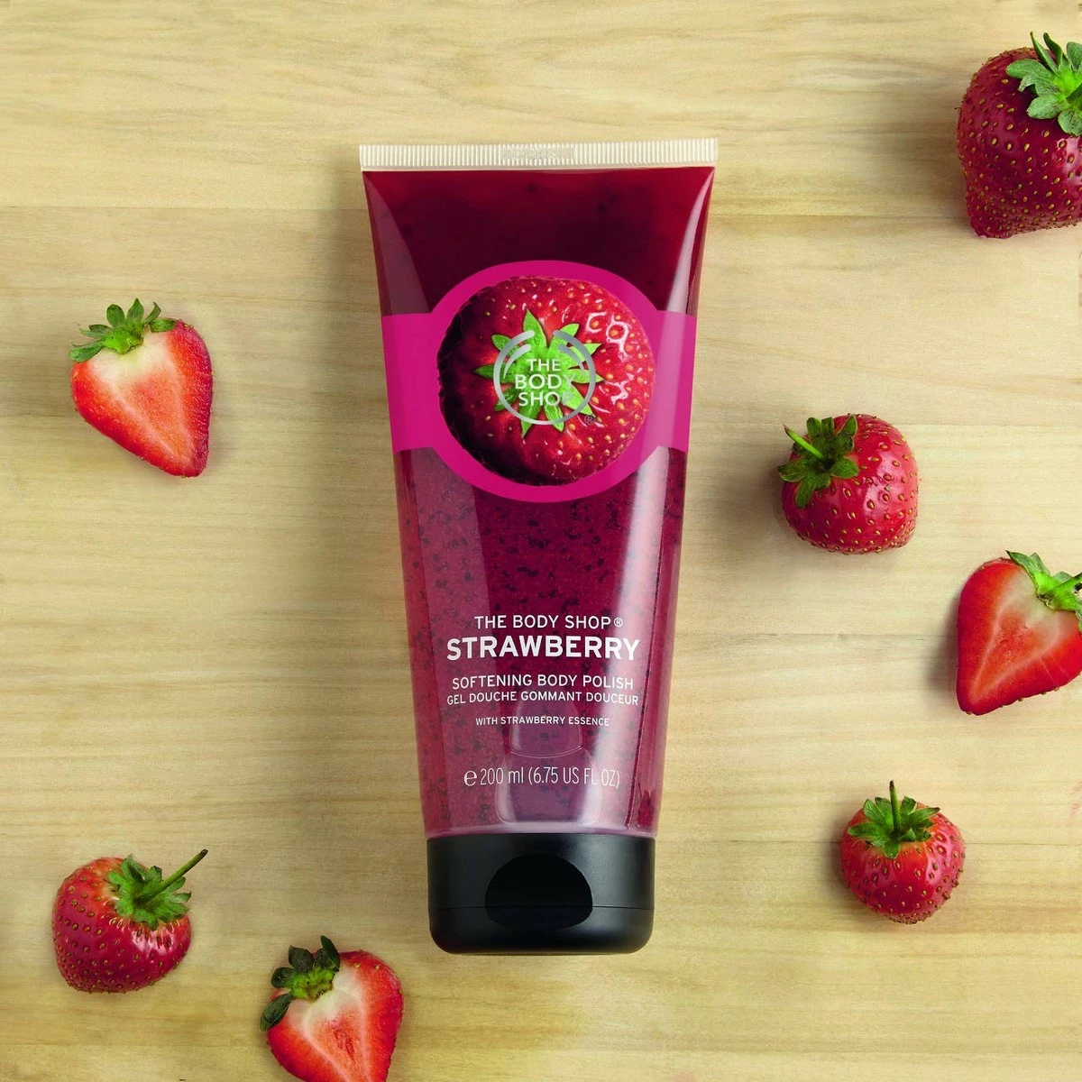 The Body Shop Strawberry Body Scrub Polish - 200ml 4 The Body Shop Strawberry Body Scrub Polish - 200ml - Image 2
