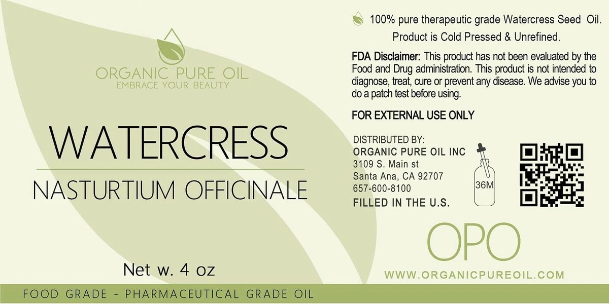 Organic Pure Oil Watercress Seed Oil 4 Oz - Arugula Oil - 100% Pure Unrefined Cold Pressed Organically Sourced Natural Non GMO Vegan Premium Grade Carrier Oil For Hair Skin Face Facial Care Body Nails Cuticles - OPO 4 Organic Pure Oil Watercress Seed Oil 4 Oz - Arugula Oil - 100% Pure Unrefined Cold Pressed Organically Sourced Natural Non GMO Vegan Premium Grade Carrier Oil For Hair Skin Face Facial Care Body Nails Cuticles - OPO - Image 2