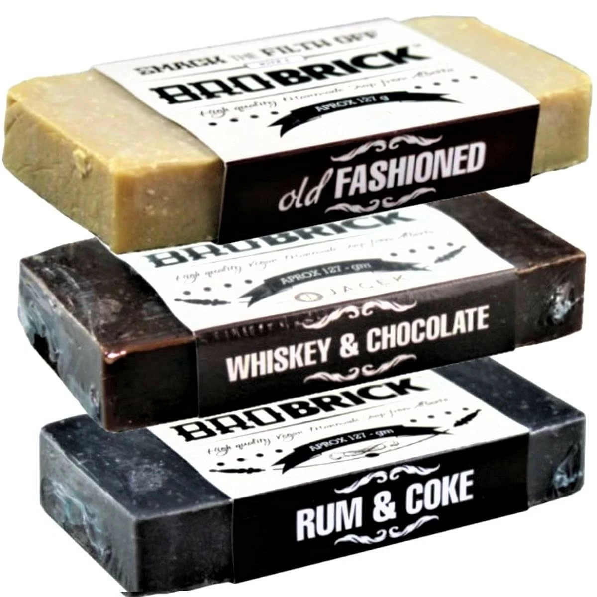 SMETANA USA Store BRO BRICK VEGAN SOAP FOR MEN, BAR MIXOLOGY TRIO THREE PACK - RUM & COKE, OLD FASHIONED, WHISKEY CHOCOLATE - 100% VEGAN ALL NATURAL ECO FRIENDLY SOAP FOR ALL MEN | VEGAN MAN SOAP | BODY WASH | BEARD TREATMENT 4 SMETANA USA Store BRO BRICK VEGAN SOAP FOR MEN, BAR MIXOLOGY TRIO THREE PACK - RUM & COKE, OLD FASHIONED, WHISKEY CHOCOLATE - 100% VEGAN ALL NATURAL ECO FRIENDLY SOAP FOR ALL MEN | VEGAN MAN SOAP | BODY WASH | BEARD TREATMENT - Image 2