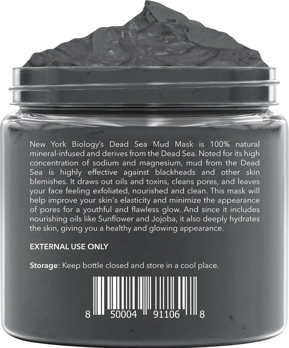 NEW YORK BIOLOGY THE ULTIMATE COSMECEUTICALS New York Biology Dead Sea Mud Mask For Face And Body Infused With Lavender - Spa Quality Pore Reducer For Acne, Blackheads And Oily Skin - Tightens Skin For A Healthier Complexion - 8.8 Oz 4 NEW YORK BIOLOGY THE ULTIMATE COSMECEUTICALS New York Biology Dead Sea Mud Mask For Face And Body Infused With Lavender - Spa Quality Pore Reducer For Acne, Blackheads And Oily Skin - Tightens Skin For A Healthier Complexion - 8.8 Oz - Image 2
