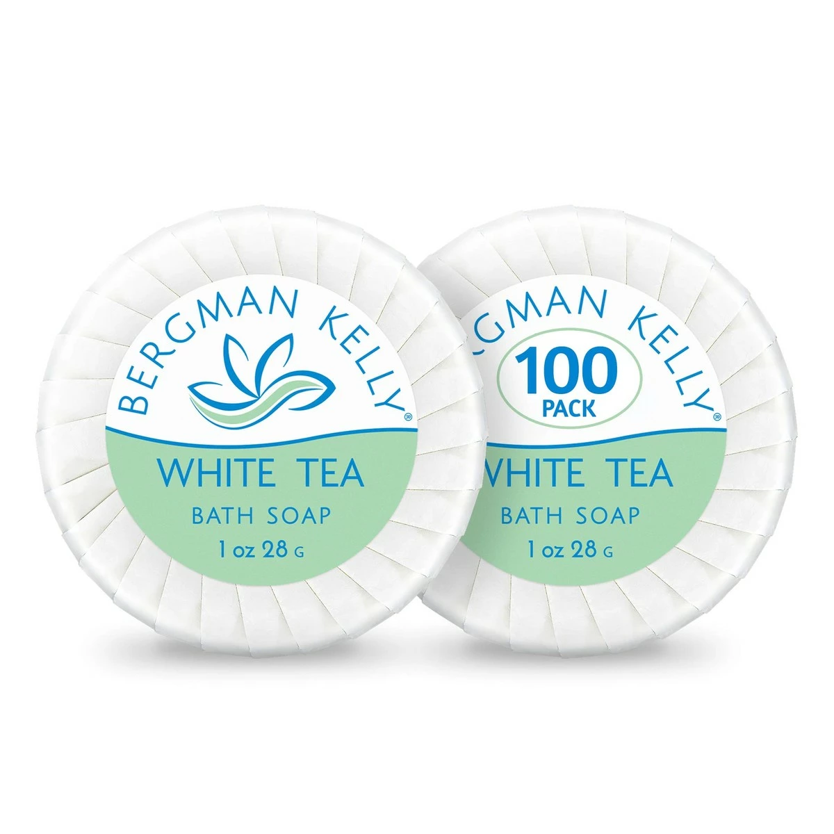 BERGMAN KELLY Sanitary Soap Bars (White Tea, 1 Oz, 100PK), Travel Size Luxury Bulk Hotel Bar Soap, Mini Individually Wrapped Round Soap, Hotel Toiletries For Airbnb, Motel, Guest Bathroom 3 BERGMAN KELLY Sanitary Soap Bars (White Tea, 1 Oz, 100PK), Travel Size Luxury Bulk Hotel Bar Soap, Mini Individually Wrapped Round Soap, Hotel Toiletries For Airbnb, Motel, Guest Bathroom