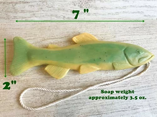 Dope On A Rope Soap Store Trout Soap On A Rope, Handmade Soap Bar, Soap For Men, Made In The USA (Pack Of 1) 4 Dope On A Rope Soap Store Trout Soap On A Rope, Handmade Soap Bar, Soap For Men, Made In The USA (Pack Of 1) - Image 2