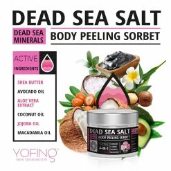YOFING NEW GENERATION Store Dead Sea Salt Body Peeling Sorbet With Aloe Vera Extract Avocado Oil Coconut Oil For Deep Cleansing And Moisturize Skin 7 YOFING NEW GENERATION Store Dead Sea Salt Body Peeling Sorbet With Aloe Vera Extract Avocado Oil Coconut Oil For Deep Cleansing And Moisturize Skin -Moisturizers Sales 36xspjy3gzckt8yv416am52pha2r