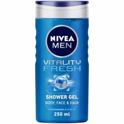 NIVEA Store Nivea For Men Vitality Fresh Shower Gel, 250ml