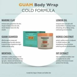 Guam Store GUAM Anticellulite Cold Body Wrap, Cooling Seaweed Body Wraps For Cellulite, Professional Cellulite Removal Treatment, 500 Gr | By Guam Beauty -Moisturizers Sales 3cxud8bcyfvnutuvau5c12phwsgv