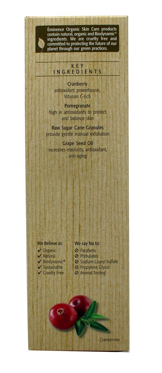 Eminence Cranberry Pomegranate Sugar Scrub 8.4 Ounce 5 Eminence Cranberry Pomegranate Sugar Scrub 8.4 Ounce - Image 3