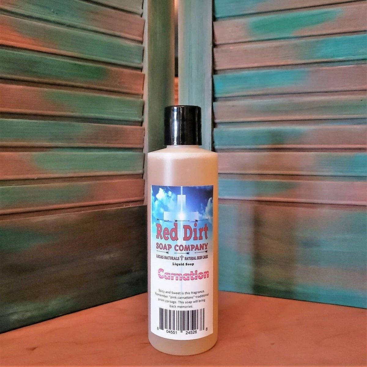 Red Dirt Soap Company Carnation Natural Body Wash 4 Red Dirt Soap Company Carnation Natural Body Wash - Image 2