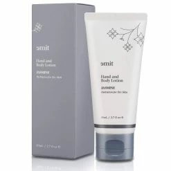 EMIT - Massage And Body Lotion Contains Jojoba, Aloe, Vitamin E - Vegan Gluten Free Cream Lotion - Sensitive Skin - Recover, Rejuvenate, Hydrate, Refreshen Dry Crack Skin (Jasmine, 80ml (2.7 Fl Oz)