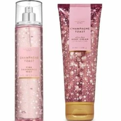 Bath And Body Works - Champagne Toast - Fine Fragrance Mist And Ultra Shea Body Cream - Full Size –2019