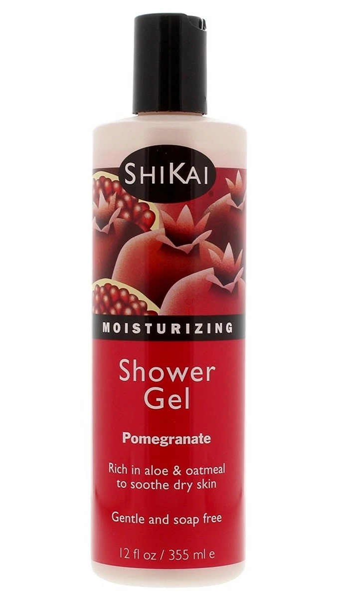 Shikai - Daily Moisturizing Shower Gel, Rich In Aloe Vera & Oatmeal To Leave Skin Noticeably Healthier (Pomegranate, 12 Ounces) 3 Shikai - Daily Moisturizing Shower Gel, Rich In Aloe Vera & Oatmeal To Leave Skin Noticeably Healthier (Pomegranate, 12 Ounces)