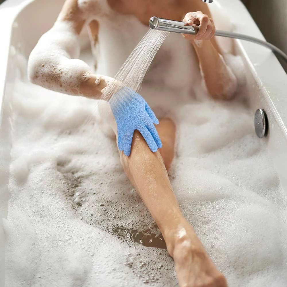 Duufin 14 Pairs Exfoliating Gloves Body Scrub Bath Gloves Exfoliator Body Wash Glove For Shower, Spa, Massage And Body Scrubs 6 Duufin 14 Pairs Exfoliating Gloves Body Scrub Bath Gloves Exfoliator Body Wash Glove For Shower, Spa, Massage And Body Scrubs - Image 4