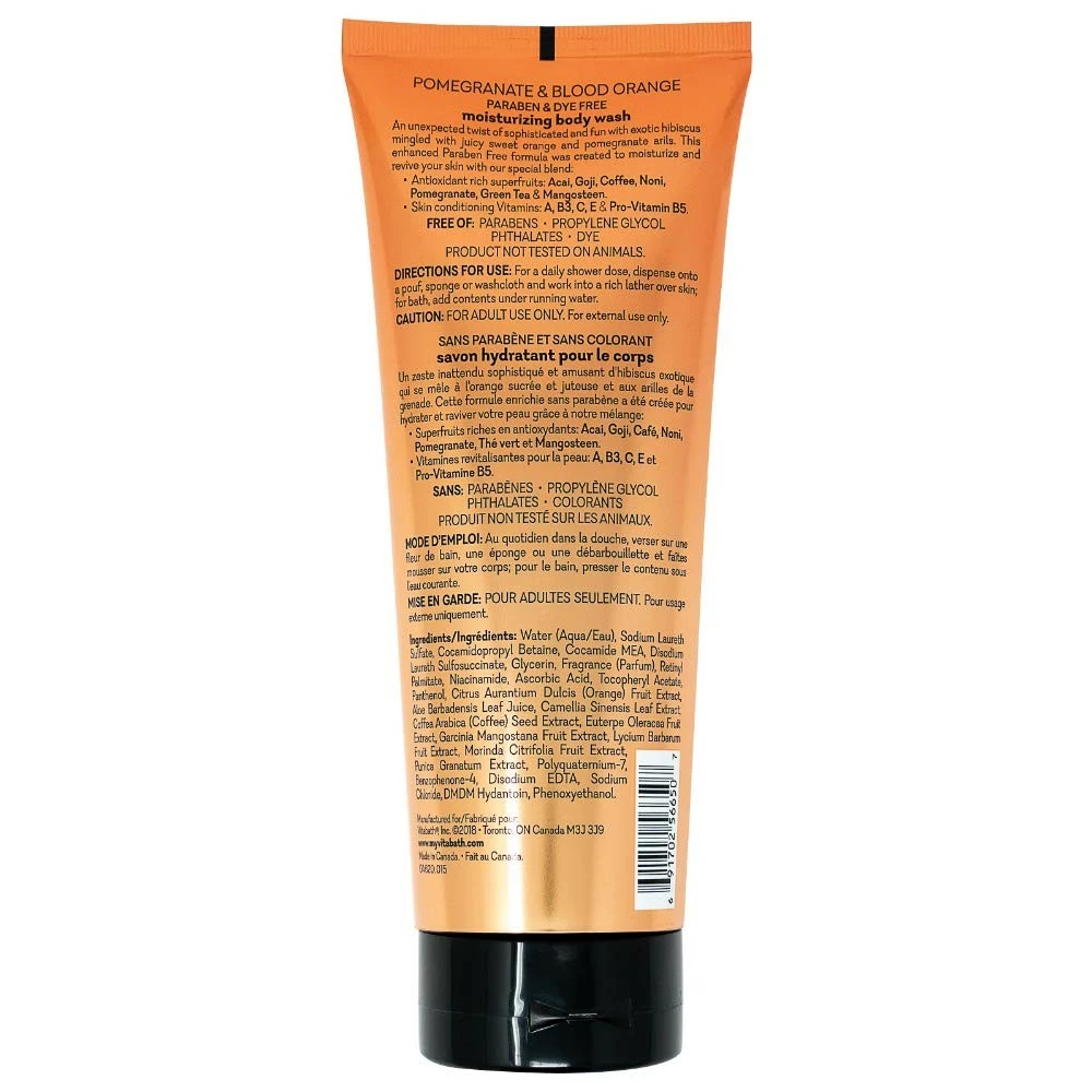 Vitabath Store Vitabath POMEGRANATE & BLOOD ORANGE 10 Fl Oz Paraben Free Body Wash 4 Vitabath Store Vitabath POMEGRANATE & BLOOD ORANGE 10 Fl Oz Paraben Free Body Wash - Image 2