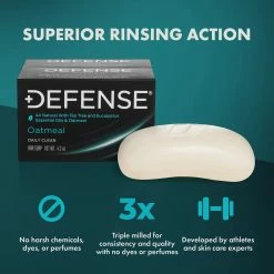 Defense Soap Store Defense Soap Oatmeal 4 Oz Bar (Pack Of 2) - 100% Natural Hydrating And Exfoliating Soap With Tea Tree Oil 11 Defense Soap Store Defense Soap Oatmeal 4 Oz Bar (Pack Of 2) - 100% Natural Hydrating And Exfoliating Soap With Tea Tree Oil -Moisturizers Sales 429kvfpl9syc5ha2xm4hrwjdq2l3