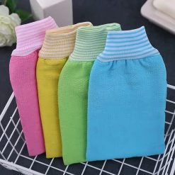 LISSOMPLUME Store LISSOMPLUME Exfoliating Bath Gloves For Body Scrub 5 PACK Women Exfoliator Scrubber Shower Mitt Removing Dead Skin Hammam Towel - PINK -Moisturizers Sales 4a6thk9syobtgmu0fysrh8oet1ls