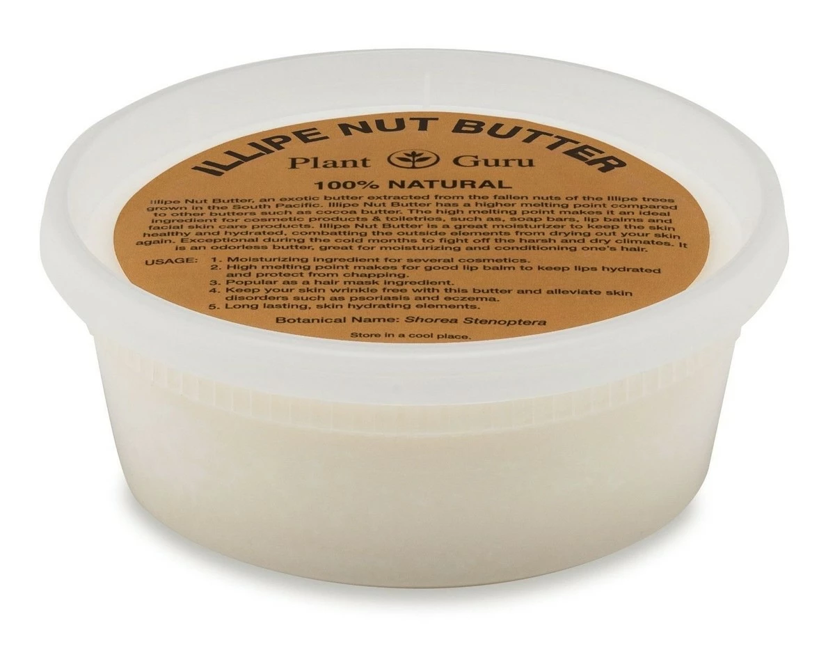 Plant Guru Illipe Nut Butter 8 Oz 100% Pure Raw Natural Cold Pressed For Skin, Body, Face And Hair 3 Plant Guru Illipe Nut Butter 8 Oz 100% Pure Raw Natural Cold Pressed For Skin, Body, Face And Hair