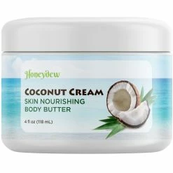 Maple Holistics Moisturizing Whipped Body Butter For Women - Silky Smooth Skin Firming Cream With Rich Shea Cocoa And Kokum Body Butters For Dry Skin - Fragrance Free Coconut Cellulite Cream For Thighs And Butt