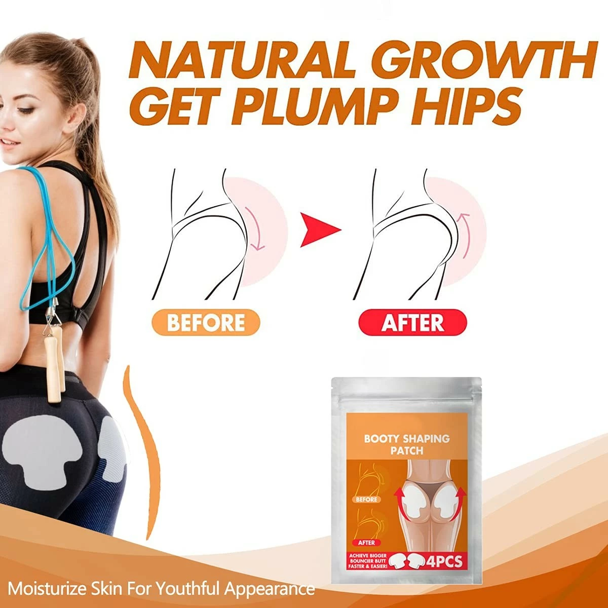 Ksndurn Store Pro Butt-Lift Shaping Patch Set, Ksndurn Tightening Shaping Body Shaper Sticker Quickly Strengthen Butt - Hip Butt Enhancement Patch For Women 4 PACK (16 PCS) 6 Ksndurn Store Pro Butt-Lift Shaping Patch Set, Ksndurn Tightening Shaping Body Shaper Sticker Quickly Strengthen Butt - Hip Butt Enhancement Patch For Women 4 PACK (16 PCS) - Image 4