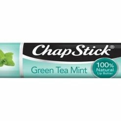ChapStick 100% Natural Lip Butter, Green Tea Mint, 0.15 Oz (Pack Of 2)