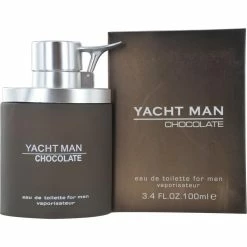 YACHT Man Chocolate Eau De Toilette Spray, 3.4 Ounce
