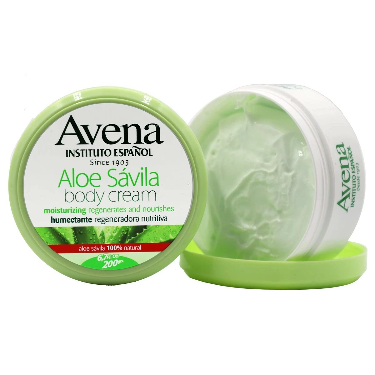 Avena Instituto Espanol Store Avena Instituto Espanol Español Avena Aloe Vera Body Cream Moisturizing With Aloe Helps To Regenerate And Nourish Your Skin Fresh And Mild Scent 2-pack Of 6.7 FL Oz Body Cream (Jars) 3 Avena Instituto Espanol Store Avena Instituto Espanol Español Avena Aloe Vera Body Cream Moisturizing With Aloe Helps To Regenerate And Nourish Your Skin Fresh And Mild Scent 2-pack Of 6.7 FL Oz Body Cream (Jars)