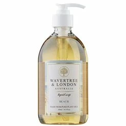 Wavertree & London Natural Liquid Soap Bottle With Dispenser Pump | Scented Soap For Home, Office Use | Triple French Milled Soap | Made In Australia