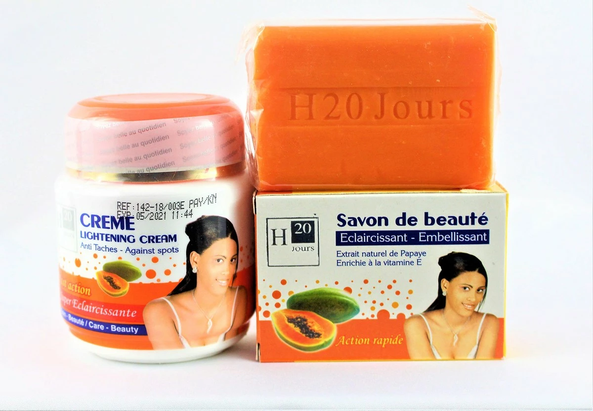 H20 JOURS PAPAYA LIGHTENING BODY CREAM300g AND SOAP250g FAST ACTION 4 H20 JOURS PAPAYA LIGHTENING BODY CREAM300g AND SOAP250g FAST ACTION - Image 2