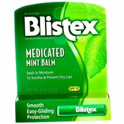 Blistex® Blistex Medicated Lip Balm Protectant/Sunscreen SPF 15 Mint, 0.15 OZ (Pack Of 4) 9 Blistex® Blistex Medicated Lip Balm Protectant/Sunscreen SPF 15 Mint, 0.15 OZ (Pack Of 4) -Moisturizers Sales 6eevi18oglzic1ys8nzgg9vmlqeu