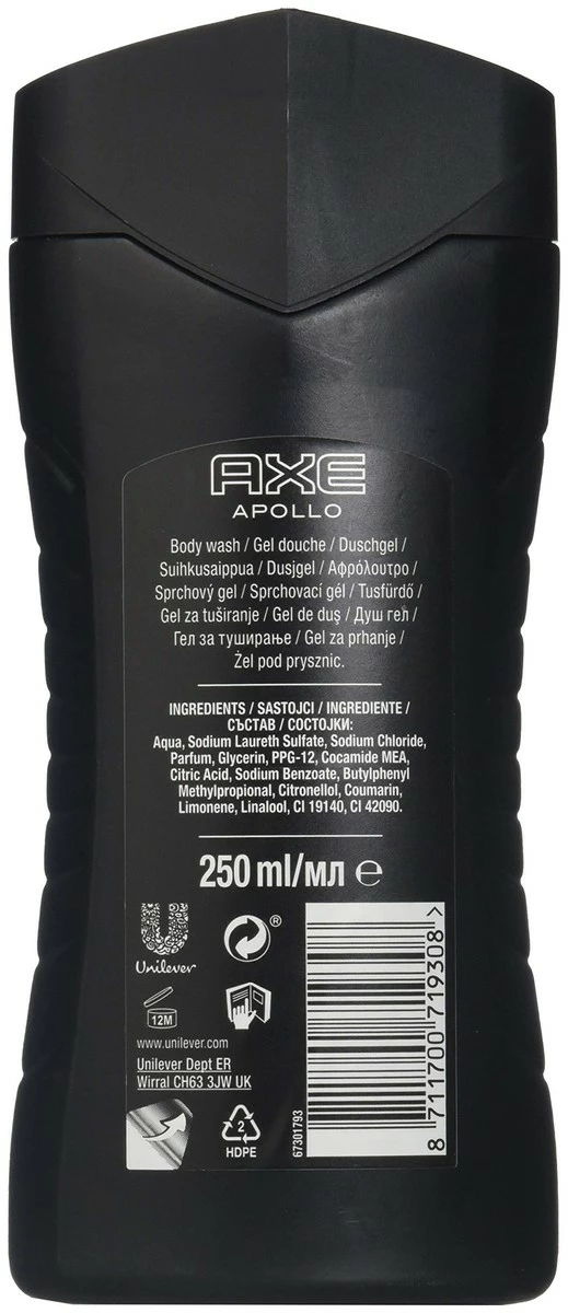 Axe Shower Gel Apollo 250ML 1 Count 4 Axe Shower Gel Apollo 250ML 1 Count - Image 2