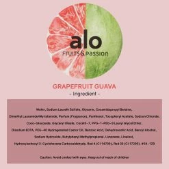 Fruits And Passion Store (FRUITS & PASSION) SHOWER GEL [GRAPEFRUIT GUAVA] 200ML 2 Pcs Bundle, Shower Gel With Vitamin E And Antioxidant Product, Biodegradable Formula (200ML / 6.76 Fl. Oz) By ALO -Moisturizers Sales 6qmx1o6tx65mm8xkdcyjm2mf0ik4