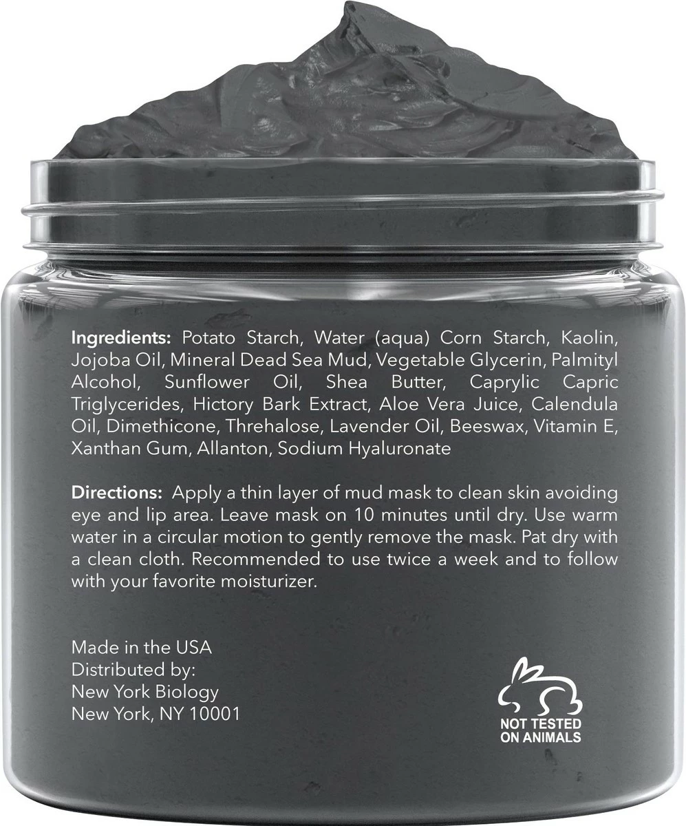 NEW YORK BIOLOGY THE ULTIMATE COSMECEUTICALS New York Biology Dead Sea Mud Mask For Face And Body Infused With Lavender - Spa Quality Pore Reducer For Acne, Blackheads And Oily Skin - Tightens Skin For A Healthier Complexion - 8.8 Oz 5 NEW YORK BIOLOGY THE ULTIMATE COSMECEUTICALS New York Biology Dead Sea Mud Mask For Face And Body Infused With Lavender - Spa Quality Pore Reducer For Acne, Blackheads And Oily Skin - Tightens Skin For A Healthier Complexion - 8.8 Oz - Image 3